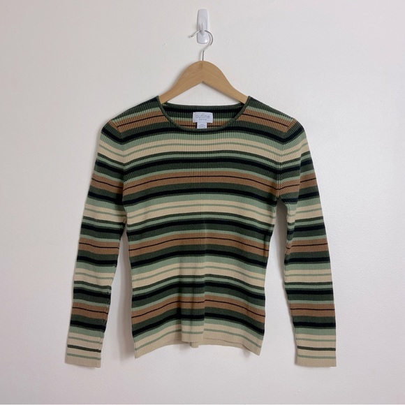 Outline Petite Striped Long Sleeve Shirt - Picture 2 of 4